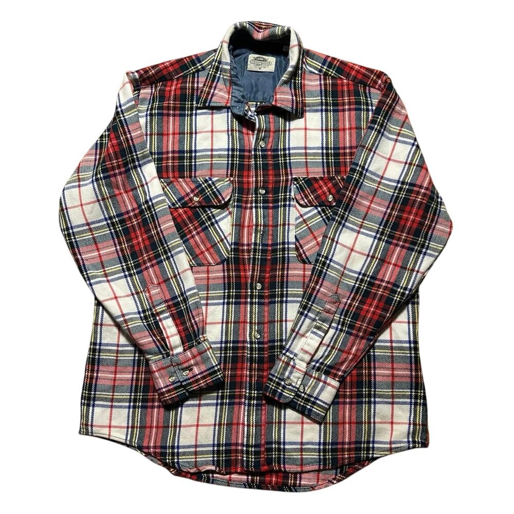 Vintage Field Master Large Tall Large Heavy Tartan Plaid Button Down Shirt